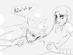 2boys cum ejaculation gay licking licking_cum male male/male male_on_male male_only marik_ishtar semen sketch tagme yami_marik yao-ling yaoi yu-gi-oh!