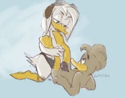 anal anal_sex anatid anseriform anthro avian bird chastity_device della_duck disney disney_channel disney_xd duck ducktales ducktales_(2017) duo female fenton_crackshell male male/female male_focus male_penetrated pegging penetration penis rocketshibaa rough_sketch sex sex_toy sex_toy_in_ass sex_toy_insertion sex_toy_penetration strap-on toying_partner