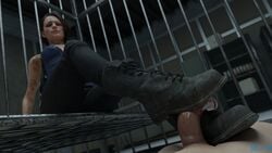 3d bootjob boots female footjob jill_valentine jill_valentine_(sasha_zotova) large_penis male penis resident_evil shoejob straight sus-3d tagme