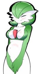 1girls animated anthro anthro_only anthrofied belly belly_button big_belly big_breasts blush breasts color colored female female_only fetal_movement gardevoir green_hair humanoid large_belly large_breasts looking_at_viewer lusty38 pokémon_(species) pokemon pokemon_(species) pregnant red_eyes solo solo_female thick thick_thighs thighs white_body