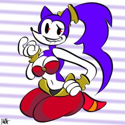 1girls anthro big_breasts big_hips breasts female female_anthro female_only hand_on_hip hedgehog hedgehog_girl hips long_hair looking_at_viewer marlontoon needlemouse_(character) needlemouse_(series) ponytail purple_hair sarah_henderson_(needlemouse) shantae_needlemouse smile smiling smiling_at_viewer