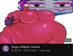 1boy 505k_views anthro belly big_belly big_moobs blubberblimp fat fat_belly featureless_breasts fox inflation male male_only morbidly_obese morbidly_obese_male obese obese_male overweight overweight_male pyrocynical pyrocynical_tvhead_oc what youtube youtube_thumbnail