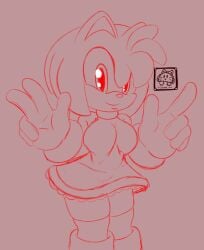 amy_rose female furry gatako_art sega sonic_(series)