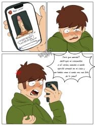 1guy dick_pic edd_(eddsworld) eddsworld gay phone spanish_text tord_(eddsworld)