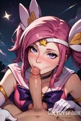 1boy 1boy1girl 1girls ai_generated artist_name female futarush girl hair_ornament league_of_legends league_of_legends:_wild_rift luxanna_crownguard male patreon patreon_username penis pink_hair ponytails pov purple_eyes riot_games star_guardian_lux star_guardian_series suck sucking sucking_penis sultryspark twintails