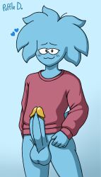 1male blue_fur male_only penis puffle puffledreemurr sweater