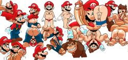 anal_penetration anal_sex ass assisted_exposure bent_over dk donkey_kong donkey_kong_(series) erection_under_clothes fellatio gay human looking_at_viewer looking_back looking_pleasured male male_only mario mario_(series) nintendo only_male oral penetration penis presenting presenting_hindquarters ripped_clothes ripped_clothing ripped_pants solo_focus spread undressing wario yaoi