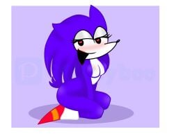 1girls big_breasts breasts furry heart-shaped_pupils hedgehog hedgehog_ears hedgehog_girl hedgehog_humanoid hedgehog_tail looking_at_viewer needlemouse_(character) needlemouse_(series) purple_fur sarah_henderson_(needlemouse) smile smiling smiling_at_viewer