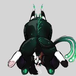 alien alien_boy alien_humanoid anthro anthro_on_anthro anthro_penetrated anthro_penetrating anthro_penetrating_anthro boyfriend-girlfriend burgernoob45 equine horse white_spots