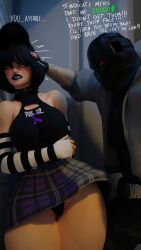 ace_(ya_path) big_ass big_butt big_penis curvy dark_hair evie_(fortnite) forced fortnite goth goth_girl mask masked_male night outside outside_sex penis twitter ya_path