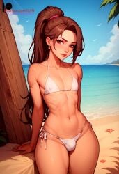 2024 2d ai_generated beach bikini bulge femboy ilfb self_upload solo solo_femboy solo_focus standing trap uncensored