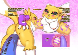 <3_eyes 1girls abortion abortion_by_cock absurd_res anthro anus ass backpussy bad_parent bandai_namco belly_visible_through_thighs bodily_fluids csmchltjdals digiegg digimon digimon_(species) dildo dildo_insertion dildo_sitting egg female female_only genitals heart hi_res humor lube_on_dildo orgasm orgasm_face penetration pr-egg-nant pregnant pregnant_female pussy renamon sex_toy sex_toy_insertion solo solo_female sweat tears text uterus writing_text x-ray