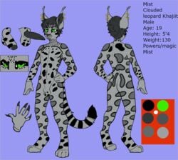 anthro bethesda_softworks border clouded_leopard erection felid hi_res khajiit male mammal mist_stealthpaw_(mistedpaws) mistedpaws_(artist) model_sheet pantherine penis purple_border solo template the_elder_scrolls video_games