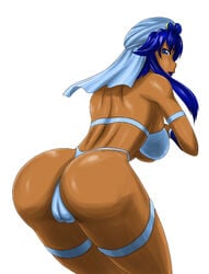 1girls arabian arabian_clothes arabian_female arabian_moon arm_strap ass big_ass big_breasts bikini blue_eyes blue_hair bra breasts cameltoe cleft_of_venus dark-skinned_female dark_skin dat_ass female female_focus female_only hat huge_ass irem looking_at_viewer looking_back looking_behind middle_eastern middle_eastern_clothing middle_eastern_female ml orientalism perfect_soldiers presenting presenting_hindquarters revealing_clothes simple_background sole_female solo solo_female solo_focus swimsuit tan tan_body tan_skin tanned tanned_skin thigh_strap thong turban underboob white_background