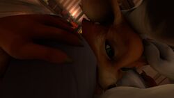 16:9 3d_(artwork) anthro blizzard_entertainment canid deepthroat digital_media_(artwork) duo ear_grab fellatio female fenny_fennerson green_eyes hand_on_head male male/female mammal narrowed_eyes oral oral_penetration penetration penile sex source_filmmaker video_games vulpera warcraft widescreen wrinkled_nose