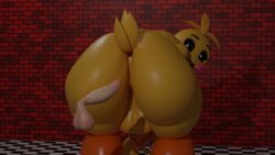 1boy 1futa 3d anus ass balls blender blender_(software) disembodied_penis five_nights_at_freddy's five_nights_at_freddy's_2 futa_focus futanari futasub looking_at_penis looking_back penis sultryscribz tail toy_chica_(fnaf)