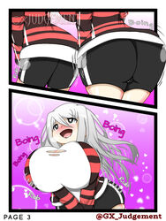 ass ass_expansion ass_grab breast_expansion breasts cleavage comic disembodied_hand female female_only ghost ghost_girl grope huge_ass huge_breasts original original_character possession thegxjudgement thick_thighs