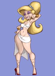 athletic athletic_female blonde_hair buckteeth busty cartoon_network eris_(billy_and_mandy) female female_focus female_only hourglass_figure nikkibot pinup pinup_pose pose posing solo tagme the_grim_adventures_of_billy_and_mandy tooth_gap wide_hips