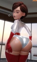 3d 3d_(artwork) blender_(software) elastigirl helen_parr large_ass smitty34 superheroine tagme the_incredibles thick_thighs voluptuous_female