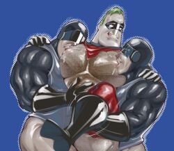 3boys bob_parr daddy dilf gay male male/male/male male_only mr._incredible sucking_nipples zombiehk