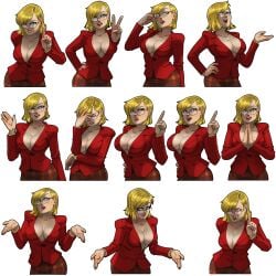 big_breasts blonde_hair english_teacher escape_from_zombie_u female female_protagonist glasses human looking_at_viewer mayorto melody_farrington teacher thick_thighs video_games
