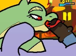 2025 animal_genitalia animal_penis animated asian_mythology blue_body chinese_mythology dragon duo east_asian_mythology equid equine equine_genitalia equine_penis female feral fire_in_mouth genitals green_body licking longma male male/female mammal matchesyashi medial_ring mythological_creature mythological_equine mythological_scalie mythology oral penile penis penis_lick red_eyes scalie sex them's_fightin'_herds throbbing throbbing_penis tianhuo_(tfh) tongue