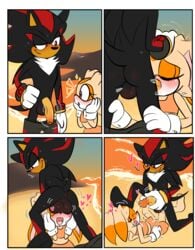 1boy 1girls 2021 4koma bunny clothing cock comic cream_the_rabbit deepthroat demisilver dick facefuck female footwear handwear hd hedgehog high_resolution highres male male/female mostly_nude penis rabbit sega sex shadow_the_hedgehog sonic_(series) sonic_the_hedgehog_(series) young