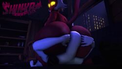 2boys 3d 3d_animation animated femboy helluva_boss male male_only moxxie_(helluva_boss) shinyagaia tagme video