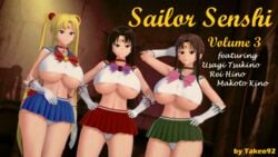 3d 3girls alley big_ass big_breasts bishoujo_senshi_sailor_moon black_hair blonde_hair blue_eyes brown_eyes brown_hair clothing comic cover_page crop_top curvaceous curvy diadem english_text erect_nipples erect_nipples_under_clothes female_focus female_only gloves green_eyes hands_behind_head hands_on_hips huge_ass huge_breasts koikatsu large_ass large_breasts long_hair looking_at_viewer makoto_kino miniskirt oral panties ponytail posing raised_eyebrow rei_hino revealing_clothes ribbon sailor_collar sailor_jupiter sailor_mars sailor_moon sailor_senshi_uniform sailor_uniform seductive seductive_smile skirt smile standing sucking takeo92 thick_thighs twintails underboob upskirt usagi_tsukino wide_hips