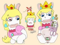 anus bodily_fluids bottomless clothed clothing comic crossover cum egg egg_insertion electronics extreme_penetration female feral_unbirthing_feral gaping genital_fluids genitals livestream loose_pussy mario_(series) mario_bros mario_plus_rabbids_kingdom_battle messy nintendo onomatopoeia penetration phone pussy rabbid_peach raving_rabbids rayman_(series) sound_effects strained super_mario_bros. superduck sweat text ubisoft unbirthing vaginal_penetration vore voyeur yoshi_egg