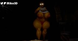 3d animatronic animatronic_female bib big_ass big_breasts blender chicken dark five_nights_at_freddy's lriko3d solo tagme toy_chica_(fnaf)