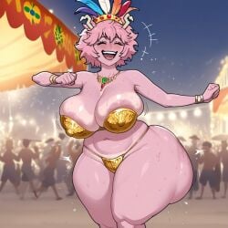 1girls ai_assisted ai_generated big_ass big_breasts bikini carnival civitai curvy dancing huge_ass kalagod mina_ashido my_hero_academia solo swimsuit tagme thick_ass thick_thighs wide_hips