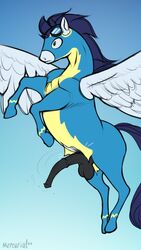 2021 9:16 balls clothing conditional_dnp equid equine eyewear feral friendship_is_magic genitals goggles hasbro hi_res male male_only mammal medial_ring mercurial64 my_little_pony pegasus penis soarin_(mlp) solo torn_clothing wings wonderbolts_(mlp)