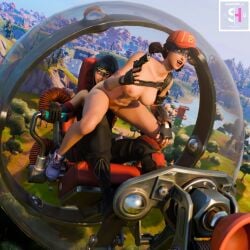 2girls 3d ass ass bare_shoulders black_hair blush blush breasts breasts breasts brown_eyes clothed clothed_female clothed_female_nude_female epic_games face_markings fastball female female_only fingerless_gloves fortnite fortnite:_battle_royale hat light-skinned_female light_skin looking_away naked naked_female nude nude_female open_mouth outside shadow1_c shadow_ops shaved_crotch shaved_pussy shoes short_hair sitting tagme thighs twintails yuri yuri