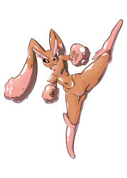 absurd_res anthro ass black_sclera breasts clitoris female gatox_(artist) genitals hi_res kick lopunny navel nintendo nipples nude pink_eyes pokémon_(species) pokemon pokemon_(species) pussy raised_leg shiny_pokemon simple_background solo spread_legs spreading thick_thighs video_games white_background