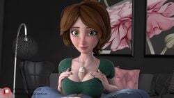 1boy 1girls 3d animated arti202 aunt_cass big_breasts big_hero_6 blender breasts cass_hamada cleavage disney erection female large_breasts male marvel marvel_comics milf paizuri paizuri_under_clothes partial_male penis sound straight uncut video