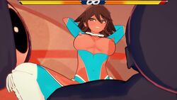 animated big_breasts biyo danganronpa danganronpa_2:_goodbye_despair dark-skinned_female defeated fight koikatsu kuromaru_(mugen) owari_akane rainbow_mika_(cosplay) rape smooth_skin sound tagme video wrestling wrestling_ring