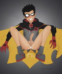 anal anal_sex anthro anus backsack balls cum cum_in_ass damian_wayne dc dc_comics eating_own_cum foreskin gaping_anus gay gay_anal gay_domination gay_sex male male_anus male_only miyukikazoo nsfw partially_retracted_foreskin penis robin_(damian_wayne) robin_(dc) superhero the_lazarus_tournament uncircumcised yaoi