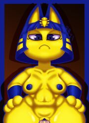 2021 animal_crossing ankha ankha_(animal_crossing) ankha_ride_(minus8) breasts cowgirl_position doubutsu_no_mori nairu_(doubutsu_no_mori) nintendo nipples penis pussy raunchyravenremix self_upload thick_thighs thighs wide_hips