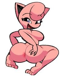 anthro anus ass ass_grab barefoot big_ass big_butt breasts bubble_butt butt_grab feet female female_only fur furry furry_only hand_on_ass hand_on_butt hi_res jigglypuff looking_at_viewer looking_back nintendo nude open_mouth pokemon pokemon_(species) pokemon_focus pokemon_snap_xxx presenting presenting_hindquarters rear_view simple_background smile solo solo_female spread_anus spread_butt spreading thick_thighs video_games vilepluff