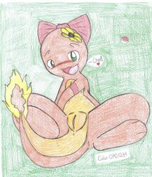 charmander color female female_only fire nintendo pokémon_(species) pokemon pokemon_rgby solo tail tail_fire