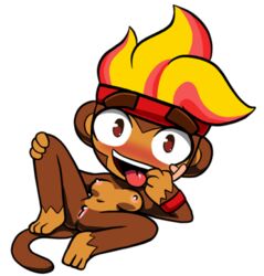 anthro bloons_td_6 bloons_tower_defense breasts gwendolin monkey monkey_girl ninja_kiwi primate pussy smile tagme