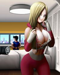 android 18 from dragon ball by elitenappa