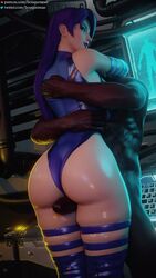 1boy 1girls 3d 9:16 animated ass big_ass big_penis blender bouquetman completely_naked completely_naked_male completely_nude completely_nude_male cosplay dark-skinned_male dark_skin dead_or_alive erection female interracial koei_tecmo light-skinned_female male marvel marvel_comics momiji_(ninja_gaiden) peachymizz penis psylocke_(cosplay) shorter_than_30_seconds sound straight thick_thighs thigh_sex vertical_video video wide_hips x-men