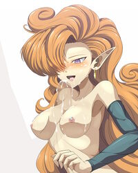 asaricurry big_breasts breasts cum cum_on_breasts dragon_ball dragon_ball_z orange_hair paizuri titjob zangya