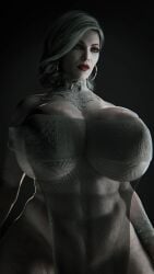 1girls 3d abs alcina_dimitrescu big_breasts dark_hair doublejeckylll female female_focus female_only huge_breasts light-skinned_female massive_breasts mature_female milf mommy resident_evil resident_evil_8:_village solo solo_female solo_focus taller_female white_skin