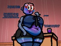 big_breasts blueberry_inflation breasts chubby female huge_breasts jackbox_games m._bubbles sinflative skin_turning_blue tagme thick_thighs wide_hips