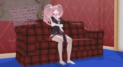 danganronpa foot_fetish foot_worship junko_enoshima naegi_makoto