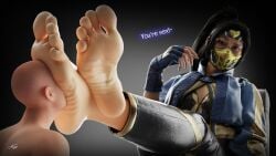 1boy 1girls 3d 5_toes barefoot big_feet black_hair_female black_toenails casual_clothes clothed_female_nude_male crossed_feet crossed_legs earthrealm_kitana edenian feet feet_on_face feet_up female/male fingerless_gloves foot_fetish foot_focus foot_worship kenaga kenuwu kitana legs_together light-skinned_female long_hair looking_at_viewer masked_female midway_games mortal_kombat mortal_kombat_1_(2023) netherrealm_studios ponytail soles soles_fetish straight toes