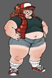 bbw clothed clothing female hillbilly oc overweight overweight_female punishedabso red_hair red_hair_female redneck redneck_girl vanessa_duffy_biggs